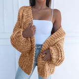 Spring Sweater Women 2020 Plus Size Knitted Fashion Sweater Jacket Black