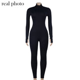 Simenual Workout Active Wear Ribbed Rompers Womens Jumpsuit Sporty