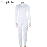 Simenual Workout Active Wear Ribbed Rompers Womens Jumpsuit Sporty